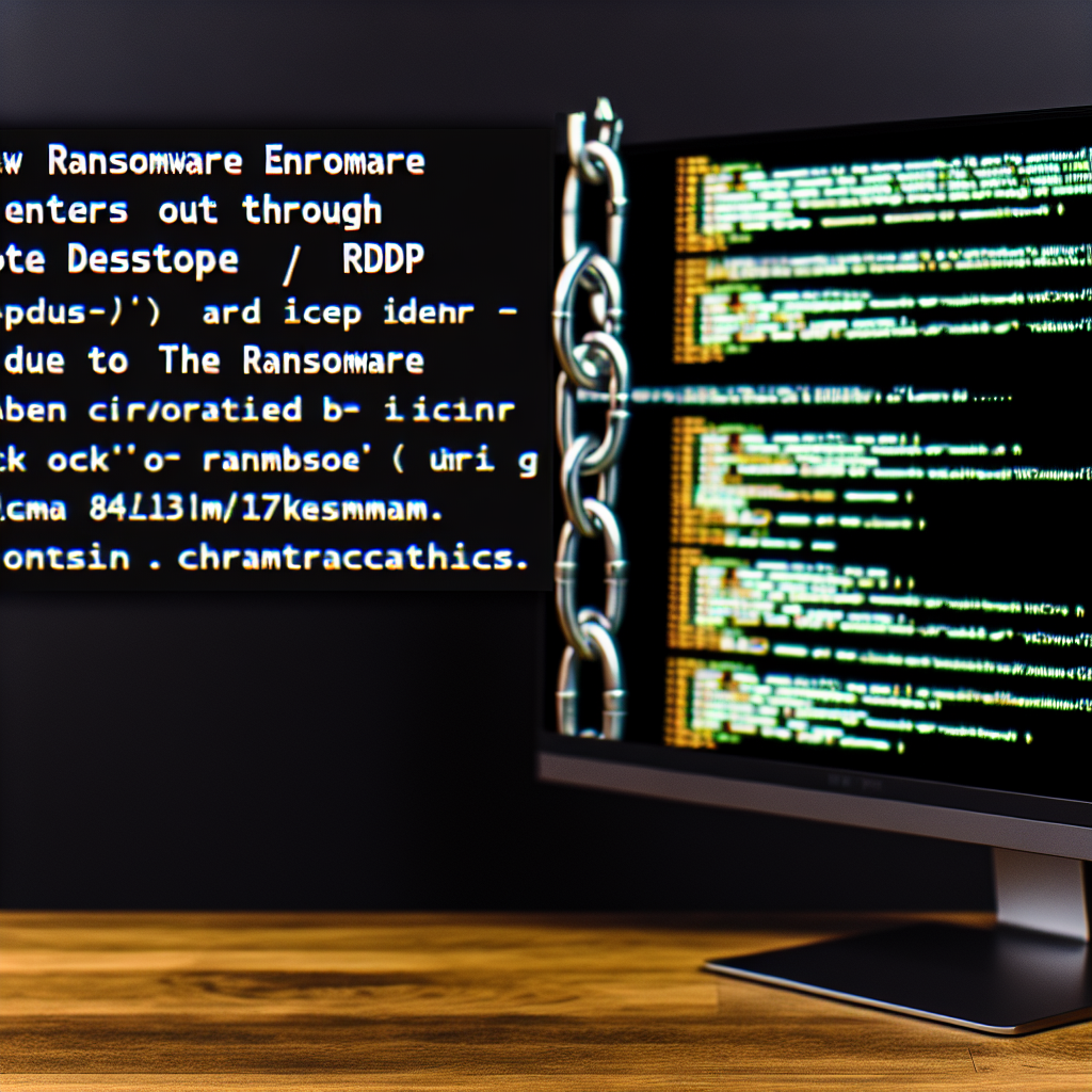 How Ransomware Enters Through Remote Desktop (RDP)