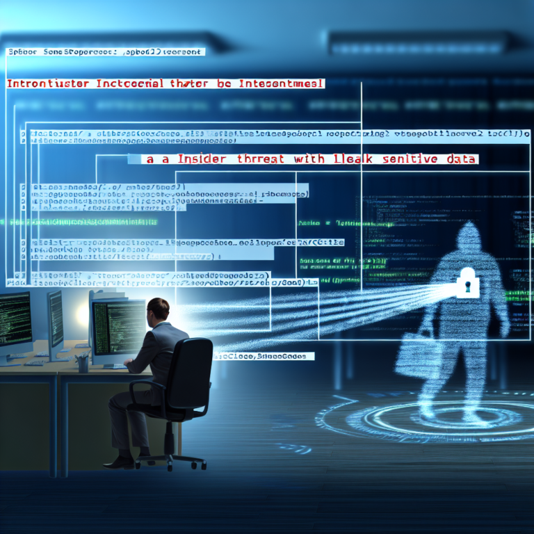 How an Insider Threat Can Leak Sensitive Data